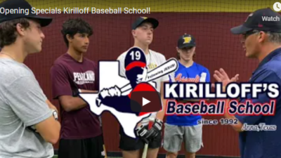 Kirilloff Baseball School Anna TX